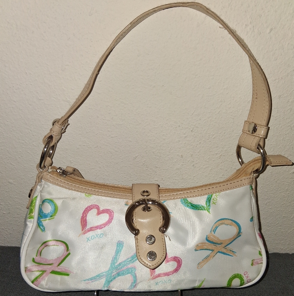 Y2k XOXO Multi Color Pattern Small Shoulder Bag